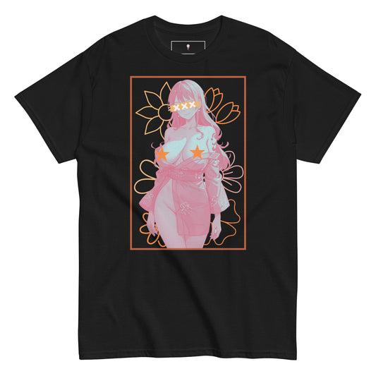 One Piece Nami in Wano Arc super sexy semi nude NSFW fan art Black T Shirt