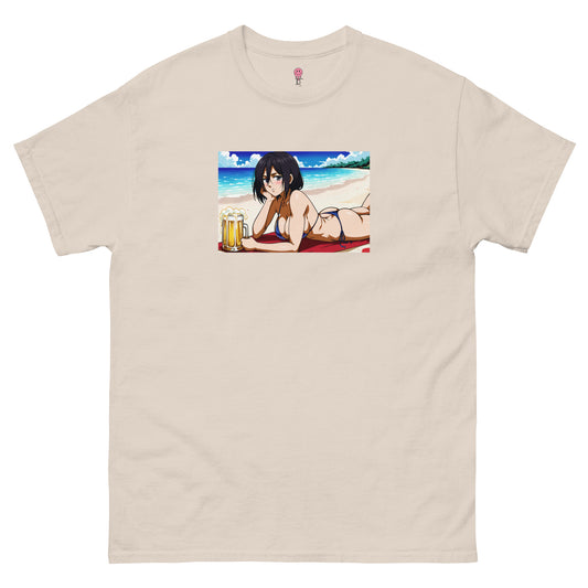 Unisex Summer & Beer Mikasa Bikini T Shirt