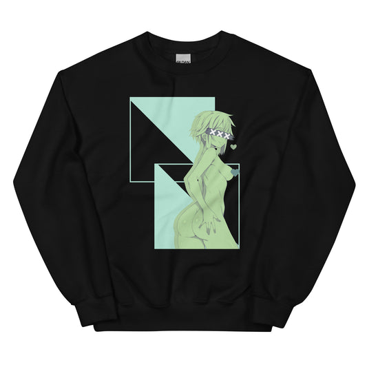 SAO Sinon Nude almost Hentai NSFW Artsy Fan Art with the Sexy Popping Booty Pose on a Black Sweater